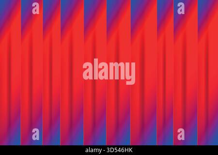 Dynamic Abstract Background with Vertical Red and Blue Gradient Bars, Modern Energetic Design.eps Stock Vector