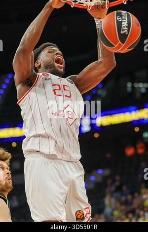 Dan Oturu (Hapoel IBI Tel Aviv) during Olimpia Milano vs Hapoel Tel