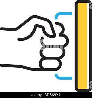Icon for pull,push Stock Vector