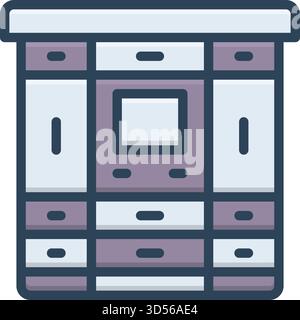 Icon for parcel lockers, parcel Stock Vector