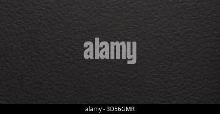 Horizontal black paper background with a minimalist and elegant texture. Features gray and dark tones, subtle grunge patterns, perforated and punched Stock Photo