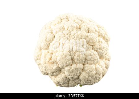 Isolated fresh cauliflower head Stock Photo