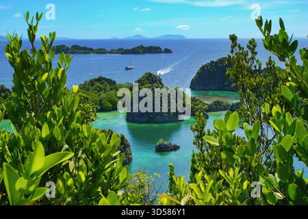 Piaynemo geosite view, Raja Ampat, West Papua, Indonesia Stock Photo