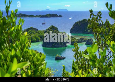 Piaynemo geosite view, Raja Ampat, West Papua, Indonesia Stock Photo