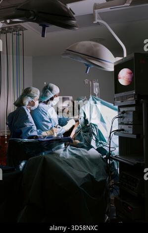 Surgery in operating room, New York, USA Stock Photo