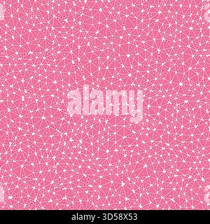 Abstract mosaic background featuring multiple repeated inner triangles. Small triangle size, solid color style, and a seamless pattern. Stock Vector