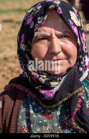 Faces of Turkiye (Turkey): Women in Traditional Head Scarf Stock Photo ...