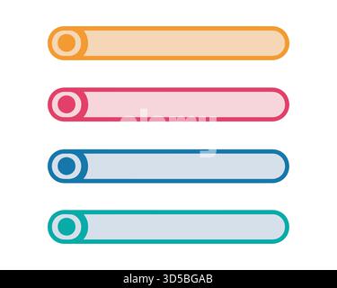 Four colorful banner templates for websites and applications design Stock Vector