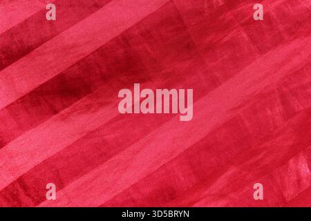 Close up textured background of red fabric Stock Photo