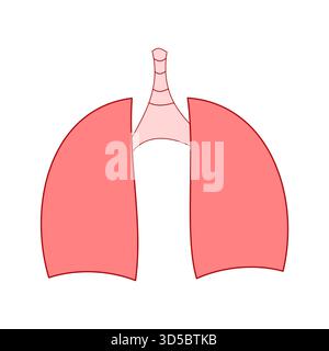 human lungs icon simple vector design useful for healthcare industry Stock Vector