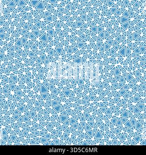 Pattern of triangle shapes. Rounded solid shapes in frames. Small triangle size. Solid Color style. Repeatable pattern. Amazing vector tiles. Stock Vector