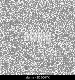 A seamless vector illustration featuring a science background composed of tiny, outlined geometric triangle shapes. Stock Vector