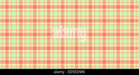 Isolation seamless tartan pattern, contour vector fabric check. Artistic textile background plaid texture in light and orange colors palette. Stock Vector