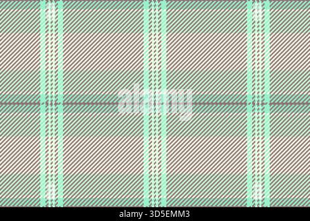 Bandanna texture seamless plaid, crease check vector pattern. Vivid textile fabric background tartan in pastel and light colors palette. Stock Vector