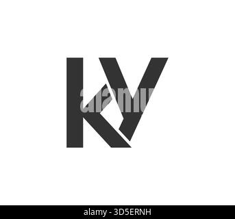 KY creative geometric initial based modern and minimal logo. Letter k y trendy fonts. Universal professional elegant techno vector design. Stock Vector