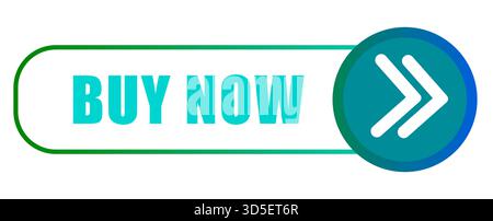 Buy now button. Green arrow element. Call action Vector. Online shopping graphic. Stock Vector