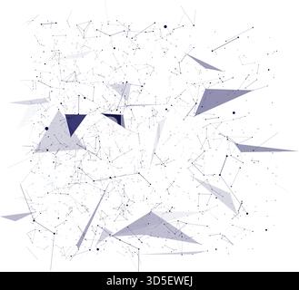 Digital Line Art Background Modern Abstract Linear Pattern Design Stock Vector