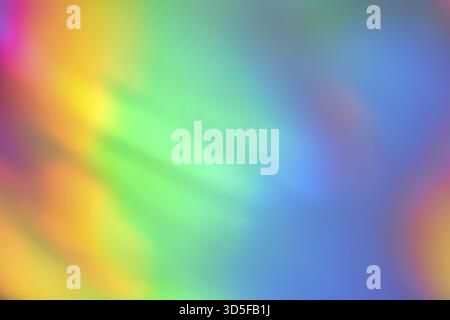 Colorful abstract rainbow gradient background with soft blurred edges and vibrant hues Stock Photo
