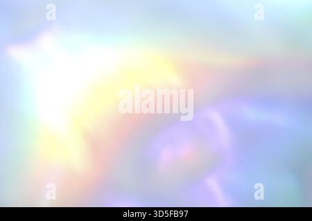 Abstract pastel rainbow light pattern with soft gradient and dreamy aura Stock Photo