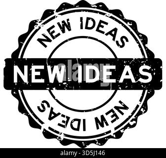 Grunge black new project word rubber seal stamp on white background ...