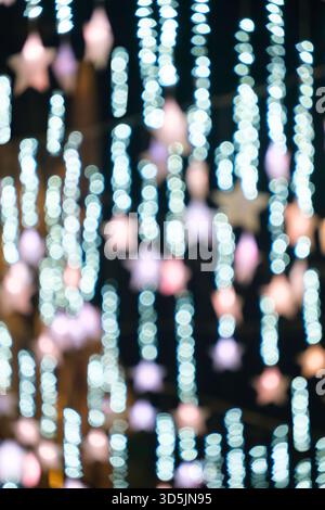 Abstract Christmas lights, Oxford Street, London, UK Stock Photo