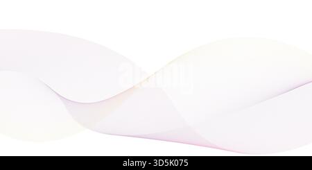 Elegant Abstract Flowing Wave Background with Soft Pastel Lines Stock Vector