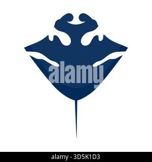Manta ray icon isolated on white background. Stingray icon. Vector illustration Stock Vector