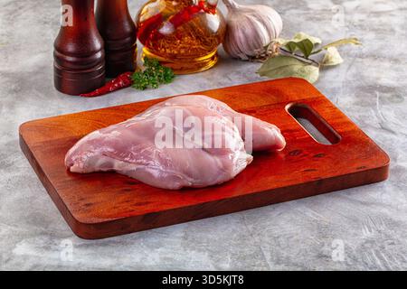Raw fresh rabbit legs for cooking Stock Photo