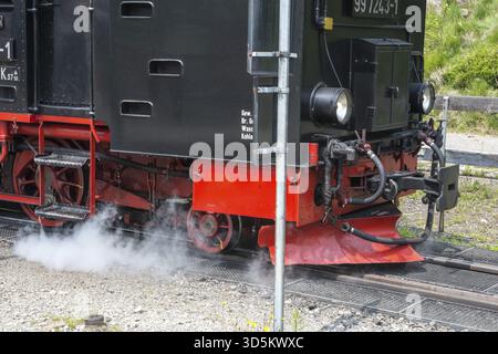 Detail of old narrow gauge locomotive Stock Photo - Alamy