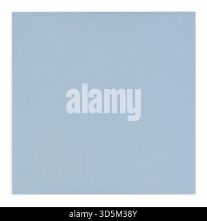 Top view of closed front side from square baby blue envelope. Isolated on a white background, Netherlands Stock Photo