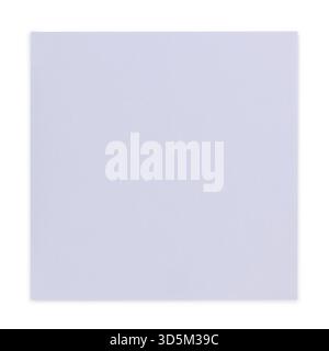 Top view of closed front side from square white envelope. Isolated on a white background, Netherlands Stock Photo