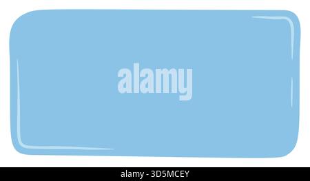 Hand Drawn Fluid Blue Quote Frame Stock Vector