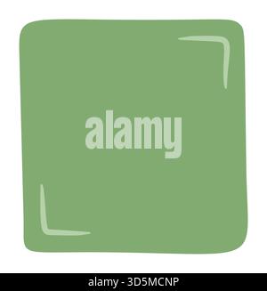 Green Hand Drawn Organic Quote Frame Stock Vector