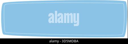 Fluid Blue Rectangle Quote Frame Banner Stock Vector