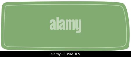 Green Hand Drawn Fluid Quote Rectangle Stock Vector