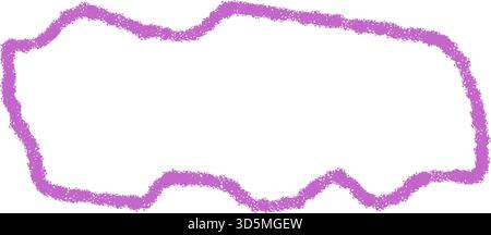 Hand Drawn Wavy Crayon Quote Box Stock Vector