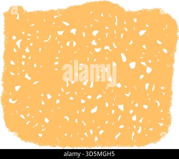 Handdrawn Crayon Squiggle Text Box Patch Stock Vector