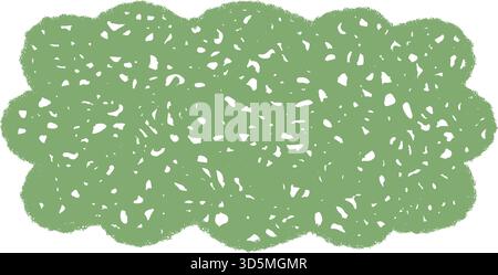 Groovy Hand Drawn Scallop Rectangle Border Stock Vector