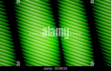 Modern abstract background with diagonal stripes and black and green gradient. Vector illustration Stock Vector