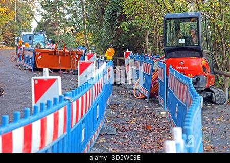 Glasfaserkabel für ein modernes Internet Eine Baustelle für den ...
