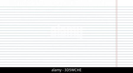 Lines grid paper background. Ruled blank notepad page. Office paper sheet. Vector binder pattern cover. Diary or memo textured document template. Lett Stock Vector