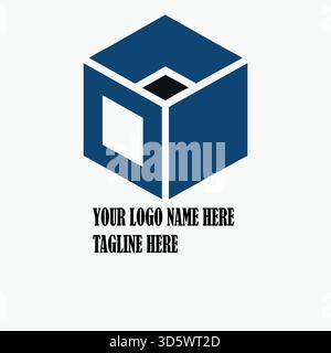 Contemporary real estate logo blending sharp shapes and urban architecture for branding realtors, housing companies, and property developers Stock Vector