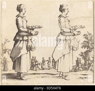 Italian Rurual Woman An artwork showing an Italian peasant woman in traditional attire ...