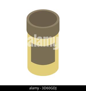Aquarium fish food isometric illustrated in vector Stock Vector