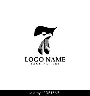 seven eagle logo design vector Stock Vector