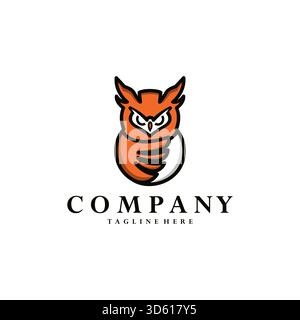 owl mascot logo design vector Stock Vector