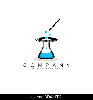magic lab logo design vector Stock Vector