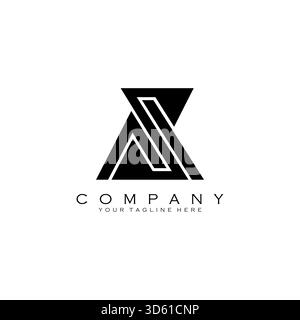 initial letter AZ logo design vector Stock Vector