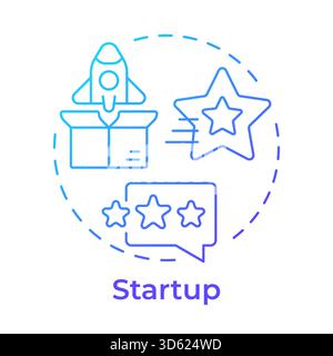 Product, market fit blue gradient concept icon Stock Vector Image & Art ...
