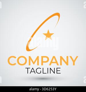 star galaxy logo design template Stock Vector